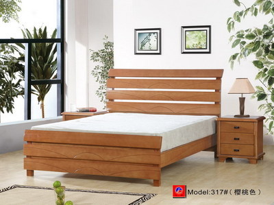 【龍翔品牌實木床 前鋒DT8317 現(xiàn)代簡約橡膠木雙人床 批發(fā) 出廠價】價格,廠家,圖片,床類,合肥新站區(qū)好伙伴家具經(jīng)營部-